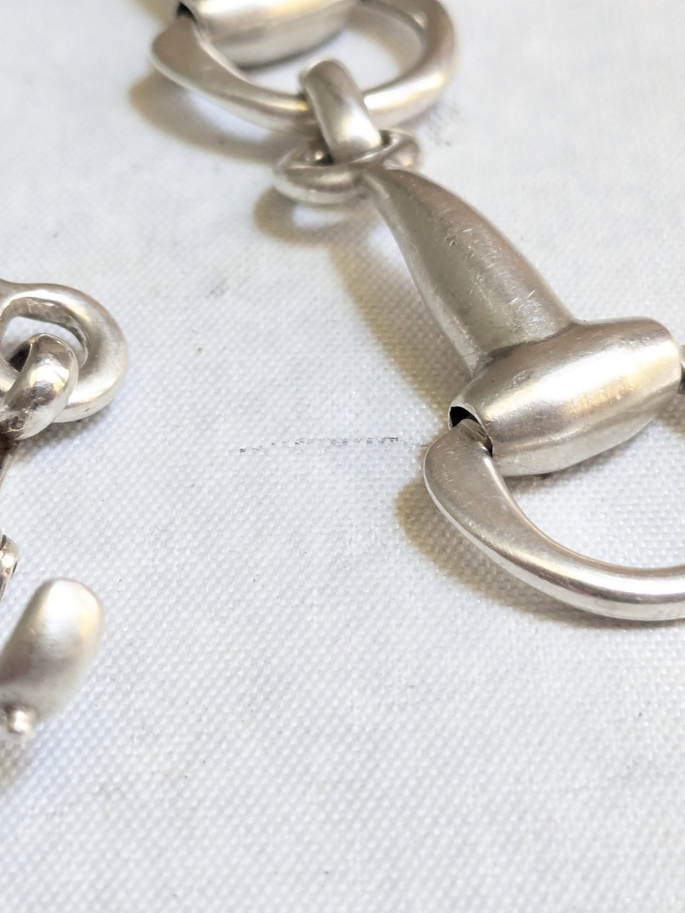 Vintage Taxco Sterling Silver Equestrian Bracelet 7" Horsebit Stirrup Mexico - Picture 13 of 16